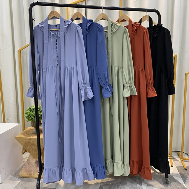 Abaya Dubai Turkey Muslim Fashion Hijab Dress Abayas For Women Islam Plus Size Clothing Vestidos Kaftan Robe Musulman De Mode 3