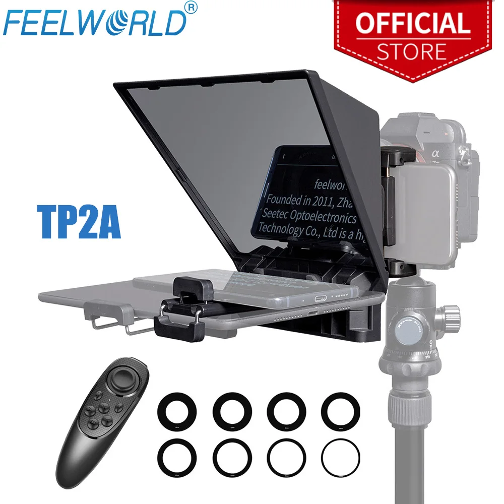 

Портативный 8-Дюймовый телесуфлер FEELWORLD TP2A поддерживает планшет для смартфонов до 8 дюймов, смартфон с запросом для цифровой зеркальной камеры, Bluetooth