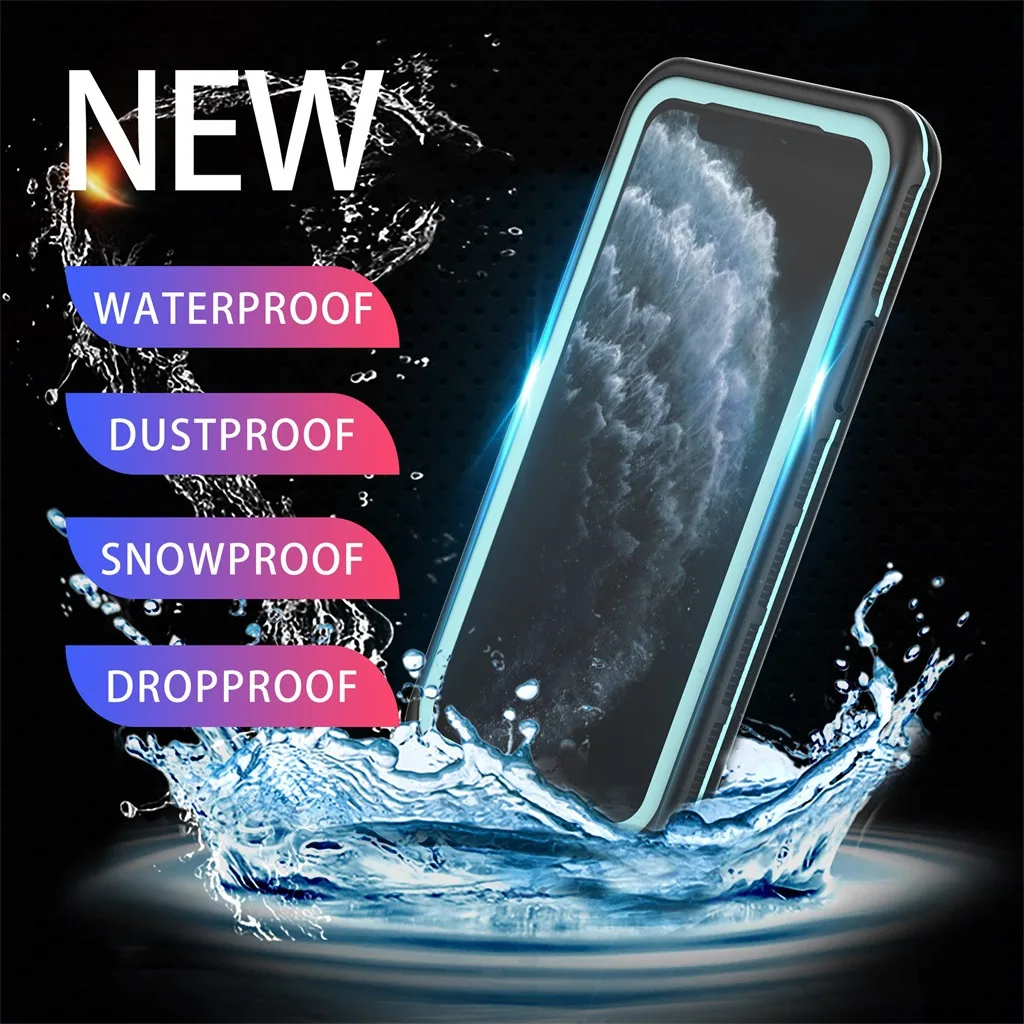 IP68 Водонепроницаемый чехол для телефона для iPhone 11 Pro Max водонепроницаемый ударопрочный чехол Новая Полная защита