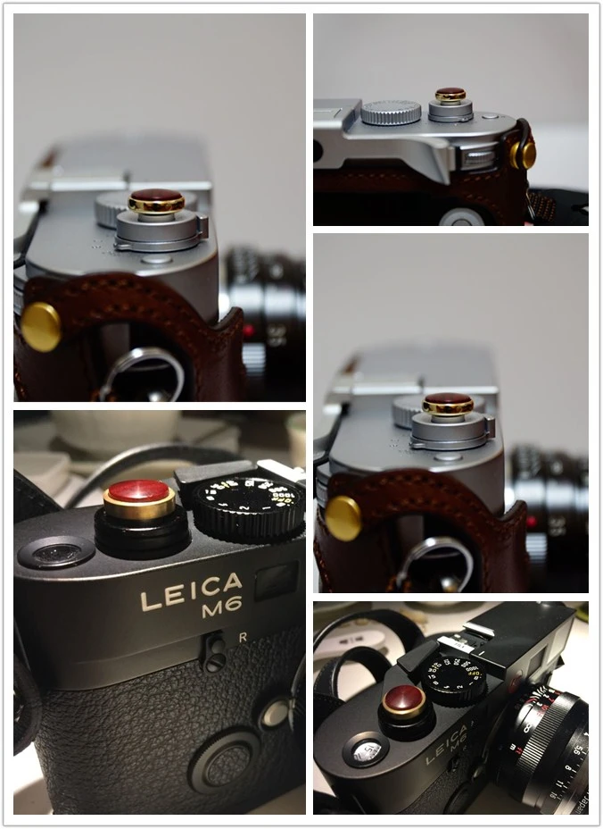 Оригинальная латунь ручной работы+ деревянная выпуклая поверхность спуска затвора камеры Кнопка для Fujifilm X10/X20/X30/X100F/XT30 Leica M1/M2