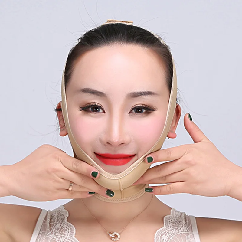 

Delicate Facial Thin Face Mask Slimming Bandage Skin Care Belt Shape And Lift Reduce Double Chin Face Mask Face Thining Band
