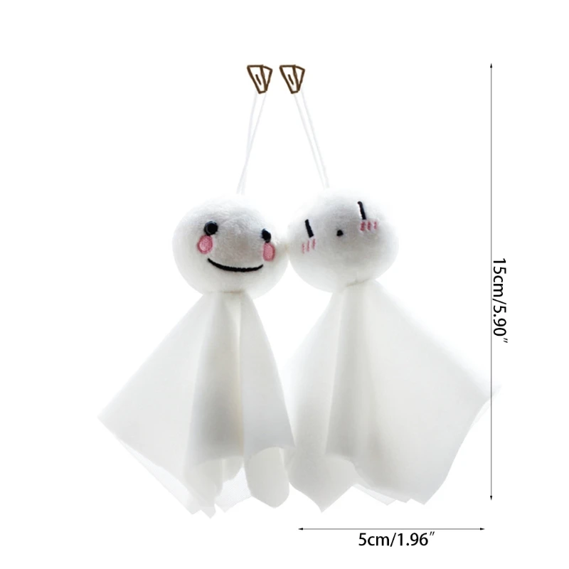 2Pcs 일본어 Teruterubozu 귀여운 봉 제 써니 인형 장난감 코스 프레 펜 던 트 여자에 대 한 장식 열쇠 고리 장식 선물 걸려