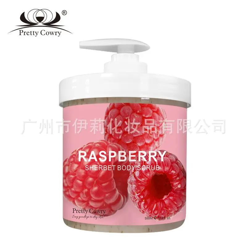 

Pretty Cowry Exfoliation Body Scrub Cream Aloe Raspberry Papaya Improve Goose