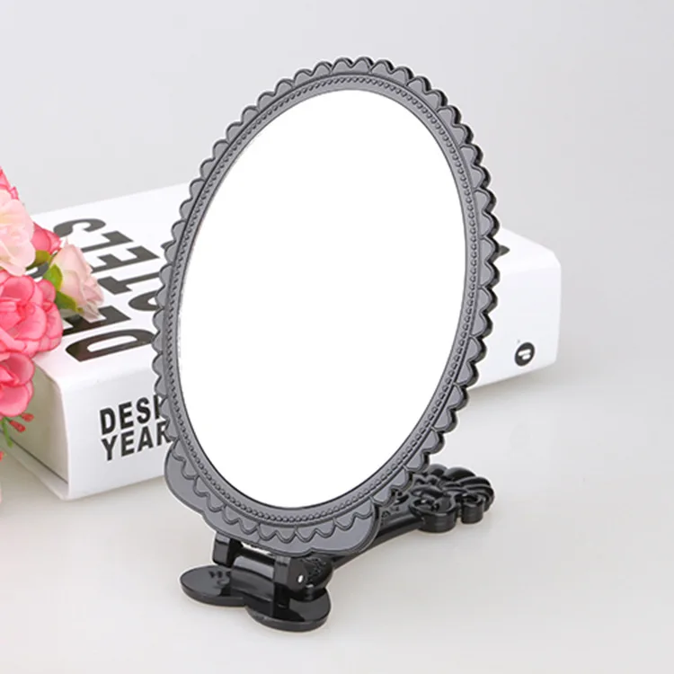 Корейское зеркало Guoan Na Su винтажное складное розовое портативное зеркало для макияжа ручное зеркало напрямую от производителя