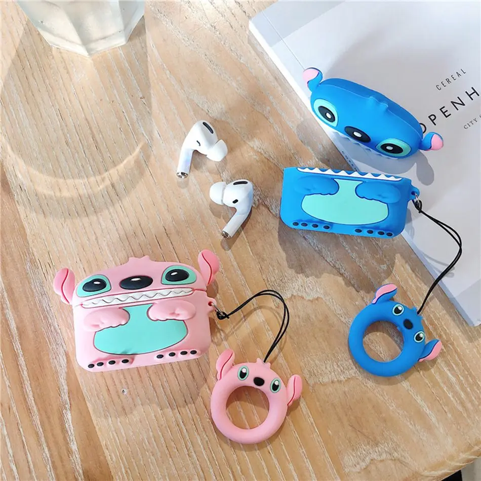 3D чехол для наушников для Airpods Pro Чехол силиконовый милый рыбка Пингвин Мультяшные наушники/Earpods чехол для Apple Air pods Pro 3 чехол s