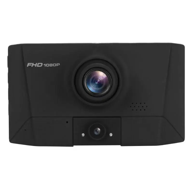 505 Автомобильный видеорегистратор с двумя объективами 4 дюйма 480x800 экран HD 1080P видеорегистратор ночного видения с камерой заднего вида