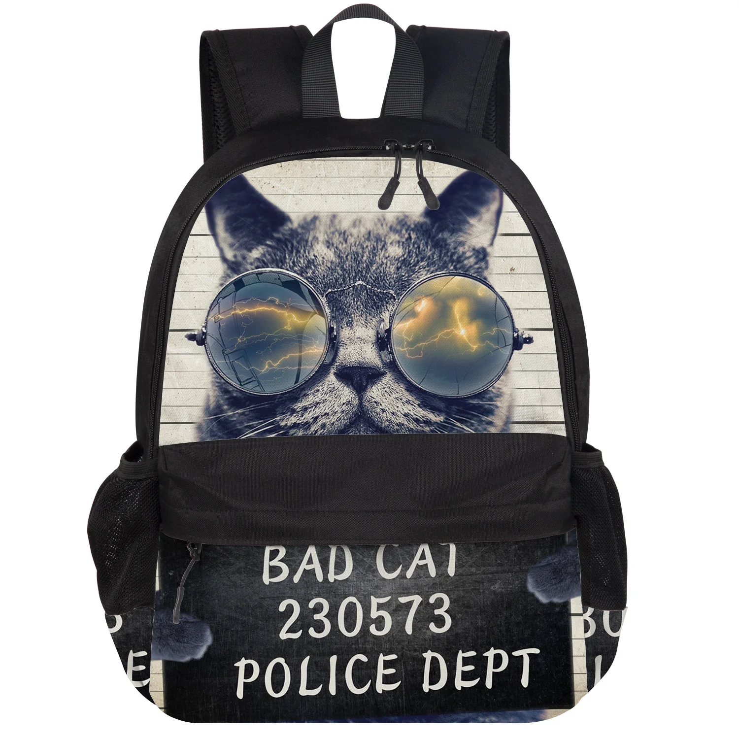 Ретро рюкзак Bad Cat British Bobtail, студенческий износостойкий рюкзак для ноутбука, сумка для книг, повседневные спортивные сумки, школьная сумка