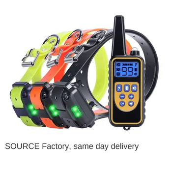 

800-meter Remote Dog Trainer Pet Dog Barking Stopper 100-gear Waterproof Electric Shock Collar