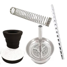 Для кальяна шланг наргиле алюминиевый кальян ручка наргиле шланг пружина уголь для кальяна полка из натуральной глины чаша для кальяна