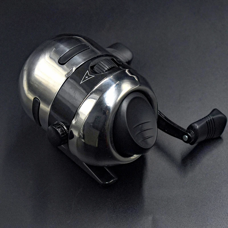 Speed Ratio 2.8: 1 Durable Fishing Reel Outdoor Slingshot Shooting Closed Metal Coil Wheel Compound Bow Hunting Spinning | Спорт и