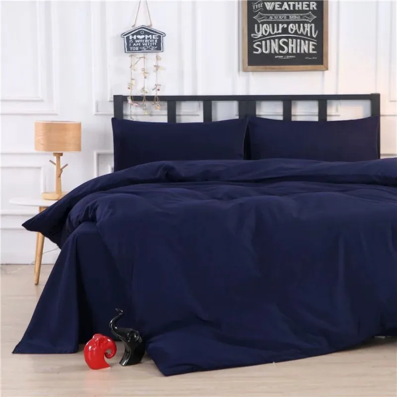 

2019 4pcs Home Textile Polyester Bed Set Micro Fiber Bedding Set Bed Duvet Cover Bedclothes