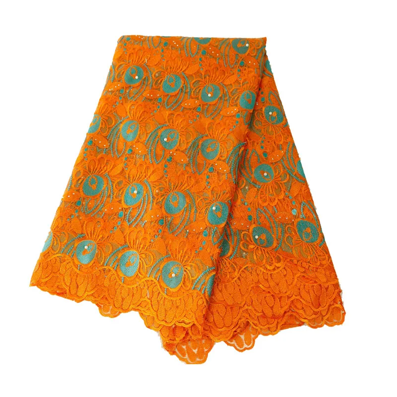 Высококачественная африканская кружевная ткань с принтом павлина, французская сетка с вышивкой, тюль, кружевная ткань для нигерийского свадебного платья