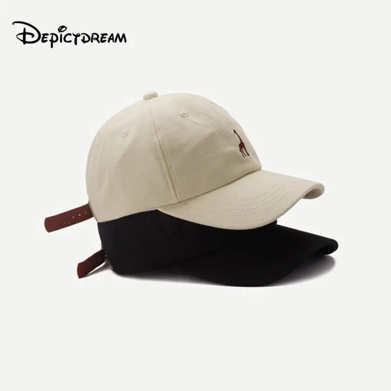 

New style Hat Cute Cartoon Embroidery Short brim Eaves of Leisure Soft Caps Baseball Caps Men and women Snapback Hats