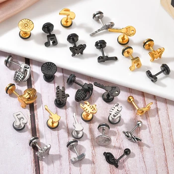 

1 Pcs Stainless Steel Stud Earrings for Women Girls Minimalist Round Hedgehog Earrings Jewelry Animal Accessories Gifts