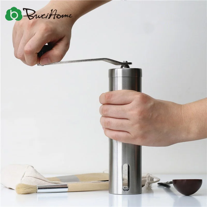 

Portable Stainless Steel Grinder Household Coffee Machine Manual Pepper Grinder Coffee Mill Domestic Kitchen Grinding Tools