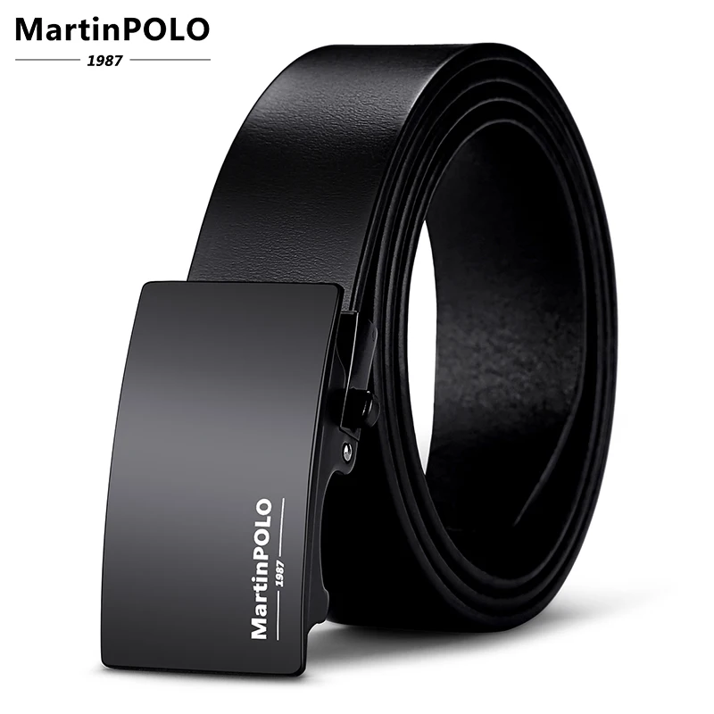 

Vintage Jeans Cowboy Casual Designer New Brand Belt Cowhide Genuine Leather Belt for Men Strap Male Smooth Buckle MP01701P