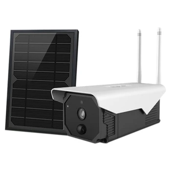 

Solar Surveillance Camera, Low-Power Camera, Wireless 1080P HD Wifi Waterproof Outdoor Camera 258 x 105 x 85mm