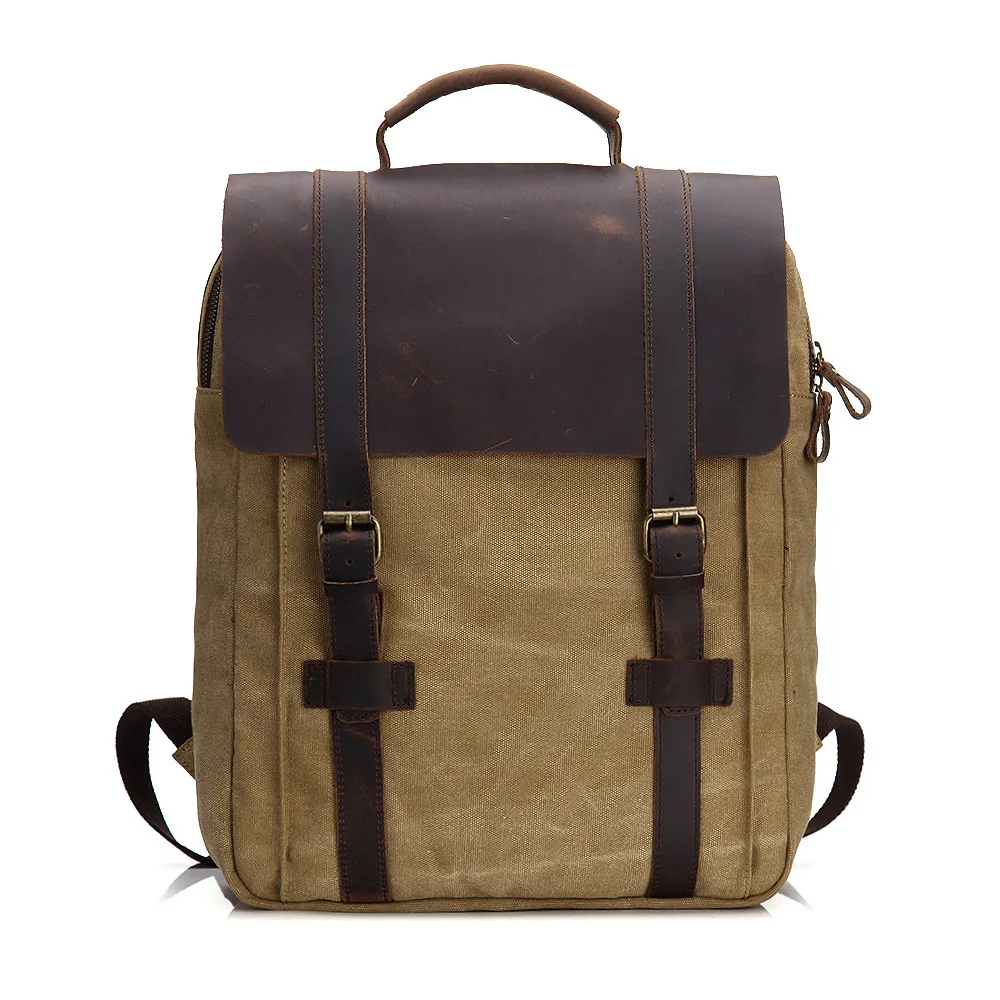 natural canvas backpack