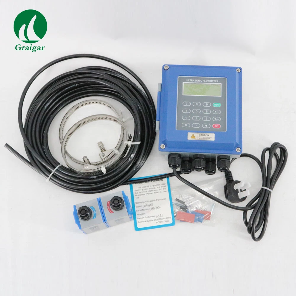 US $385.00 WallMounted Digital Ultrasonic Flow Meter Ultrasonic Liquid Flow Meter TUF2000B With TM1 Sensors DN50DN700mm