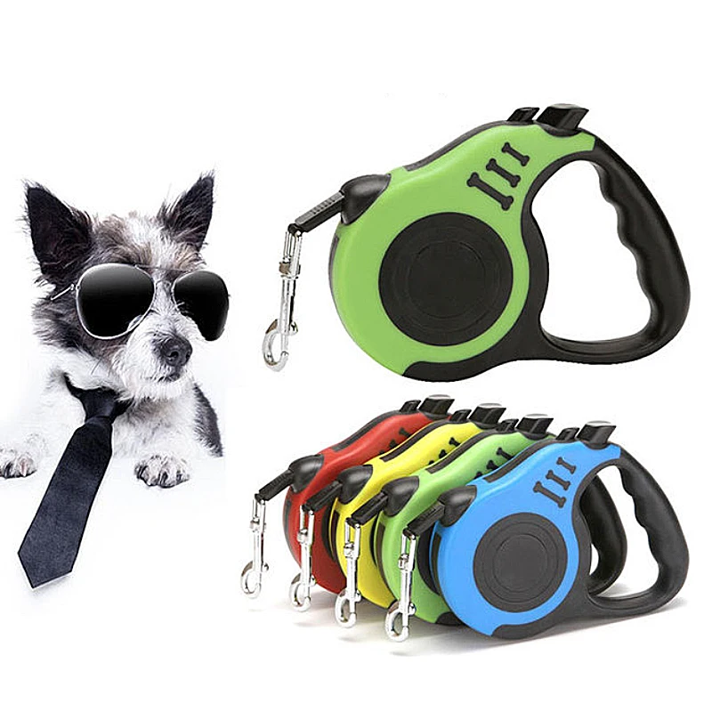 

3m/5m Retractable Dog Leash Extending Puppy Walking Leads Pet Dog Walking Running Leashes Dog Automatic Tractor Correa de perro