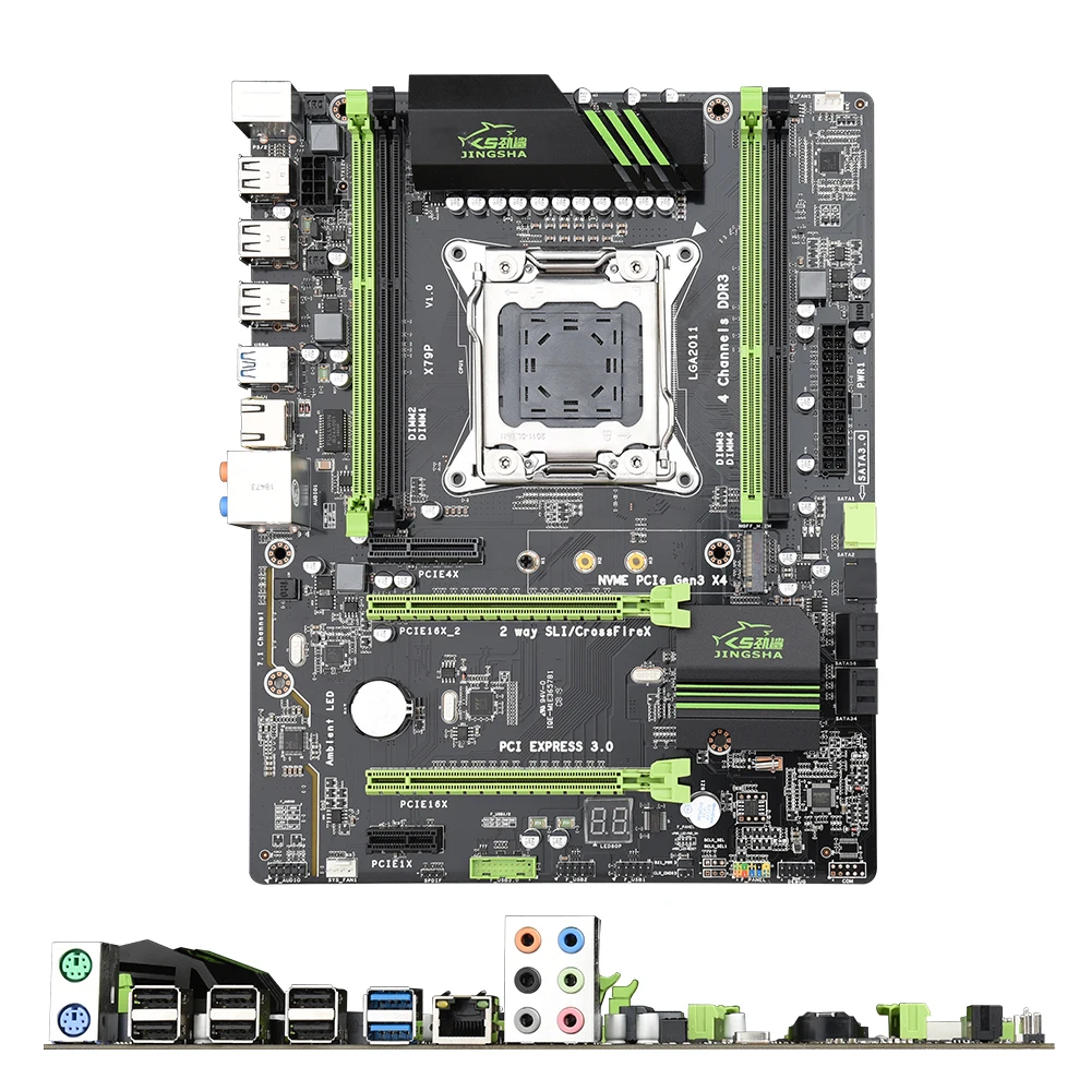 Набор материнских плат JINGSHA X79P LGA 2011 с 8 ядерным процессором E5 2690 для настольных ПК