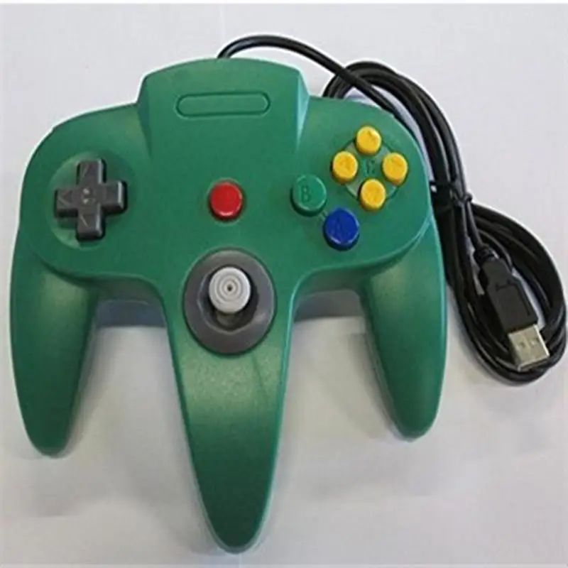 green MeterMall ABS Материал USB геймпад контроллер Джойстик ПК Компьютерная игровая ручка применимо Windows7, 8,10, Vista, Mac геймпад - Цвет: green