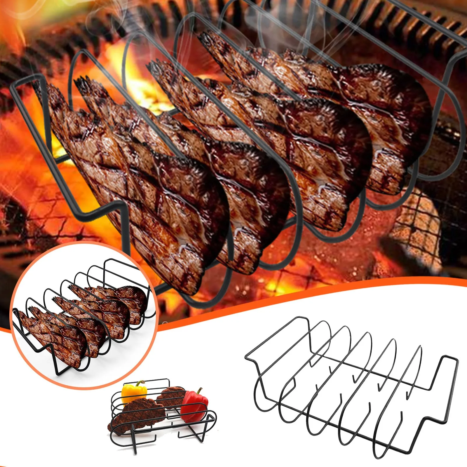Barbecue Baskets Sausage Chicken Beef Rib Shelf Grill Basket Grill