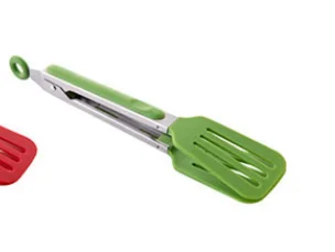green Силиконовые щипцы для барбекю, жарки, салата, хлеба, сервировки, Tong, антипригарные кухонные щипцы для барбекю, кулинарные щипцы для приготовления пищи, кухонный инструмент x - Цвет: green