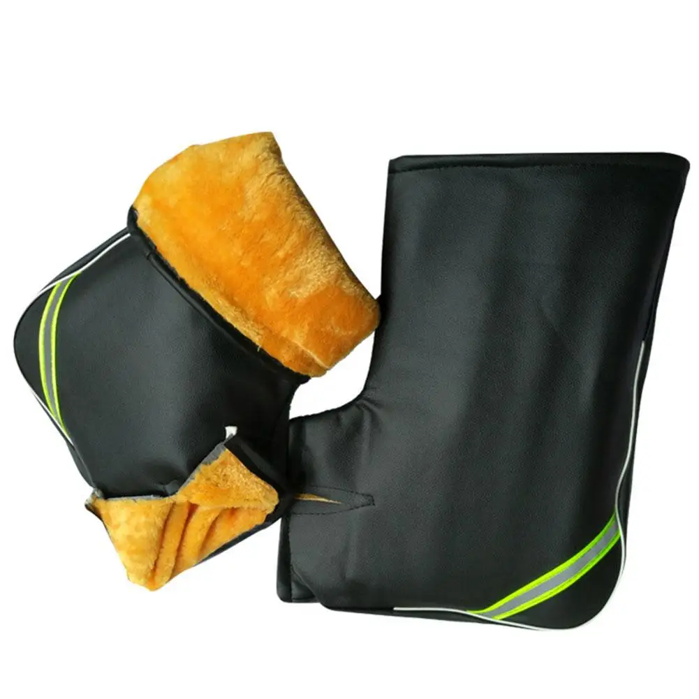 Мотоциклетные Перчатки, 1 пара водонепроницаемых мотоциклетных перчаток, муфта на руль, зимние теплые перчатки, теплые перчатки на руль