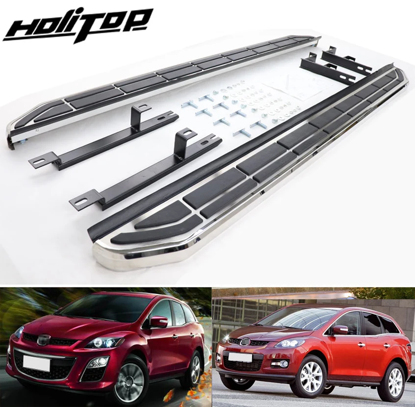 Боковая подножка с реальной нагрузкой для Mazda CX 7 2006 2018. Действительно утолщенный