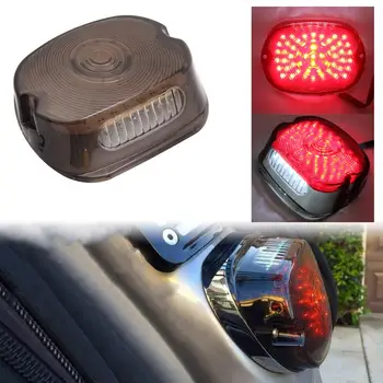 

FTMTACC Motorcycle Smoked Low Short Laydown LED Integrated Taillight Turn Signals Fit For Harley Dyna
