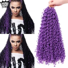 

Long Curly Synthetic Zizi Braiding Crochet Box Braids Thin Twist 28 Inch Brown Gray Burgundy Box Braids Hair Extensions