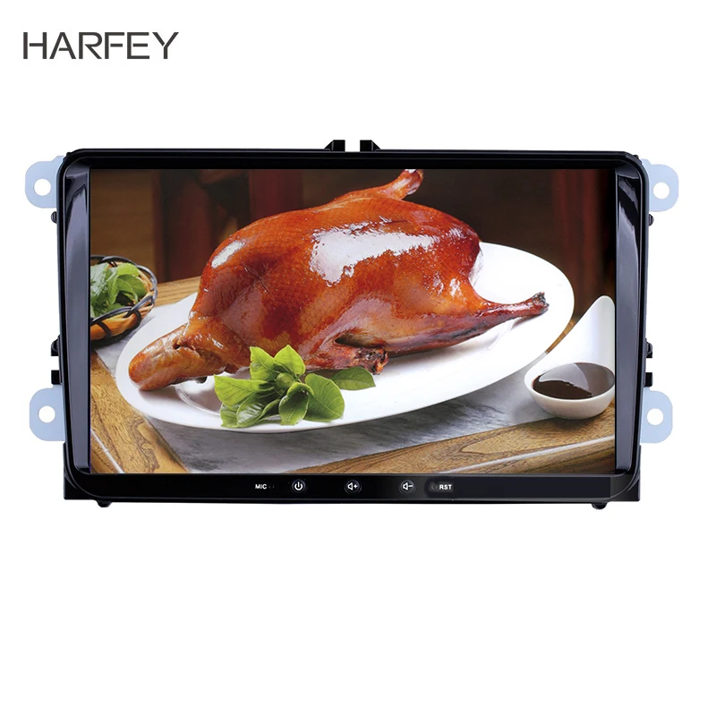 

Harfey Android 8.1 9 inch 2 din Car Radio GPS Navi Headunit Player for VW Volkswagen SEAT LEON CUPRA Skoda Passat b5 b6 CC Polo