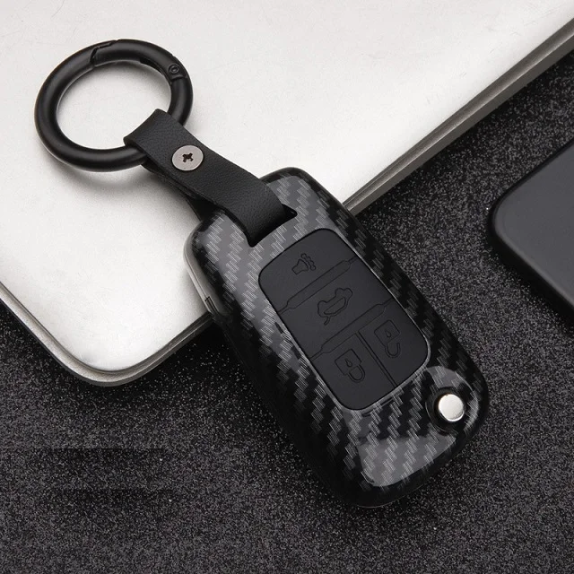 4button Carbon black Углеродное волокно ABS Автомобильный Дистанционный корпус умного ключа Крышка для Buick, Chevrolet Cruze Opel Опель МОККА Encore флип авто ключ оболочки - Название цвета: 4button Carbon black