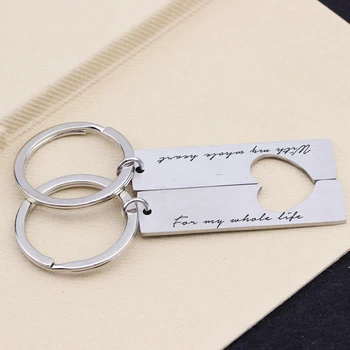 

Love Keychain A Pair Of Couples Keychain Set Couple Matching Keychains Heart Keyrings Charms Porte Clef Brelok Pendants Keytag