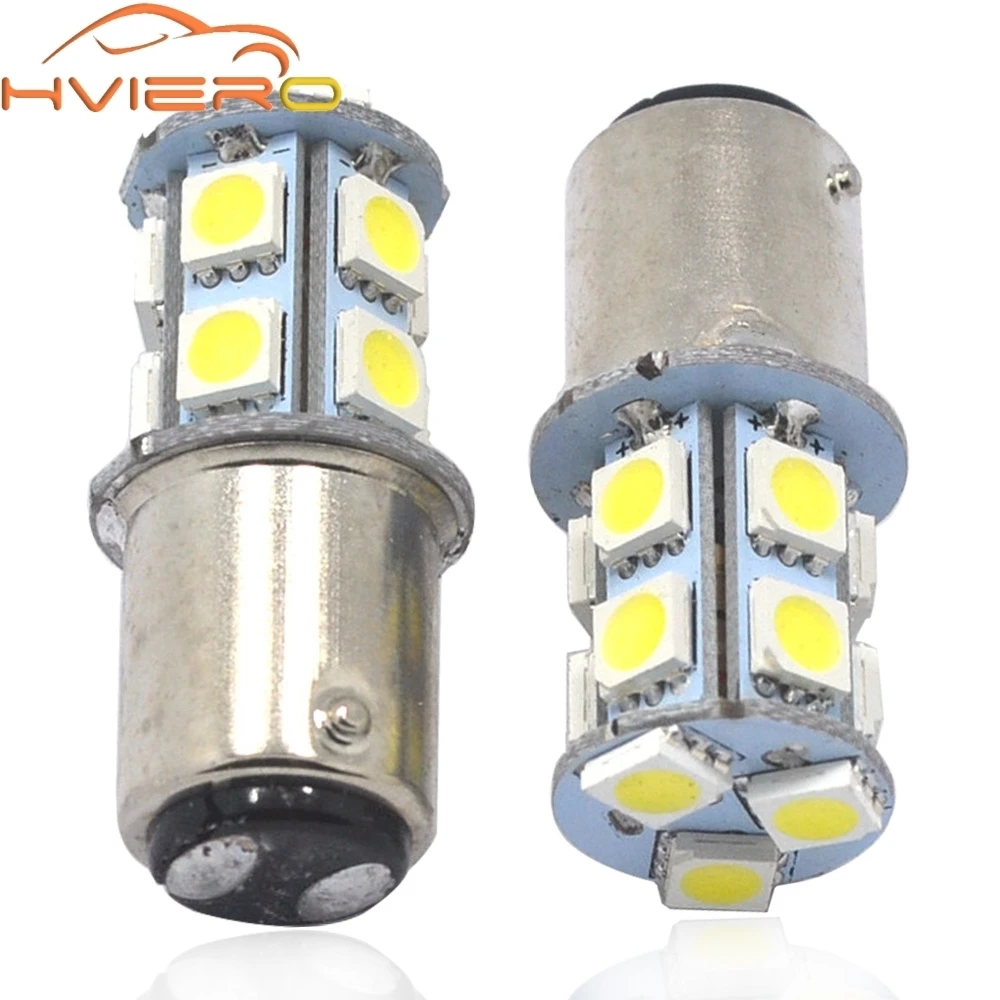 Hviero 1156 BA15S 1157 P21W white 5050 13smd Brake Rear Tail Lights Turning Parking Signal Lights Lamps Auto Rear Reverse Bulbs DC 12V