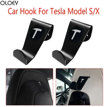 

2 X Car Seat Headrest Hook Hanger Holder Fit for Tesla Model 3/S/X All applicable car accessories