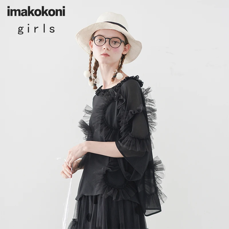 imakokoni chiffon shirt female loose large size