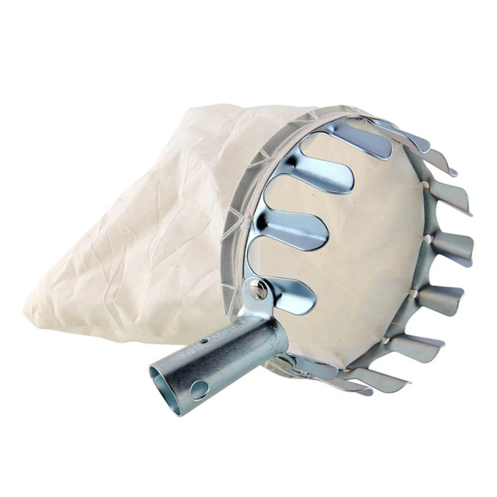 

Metal Fruit Picker 16cm Convenient Fabric Orchard Gardening Apple Peach High Tree Picking Tools