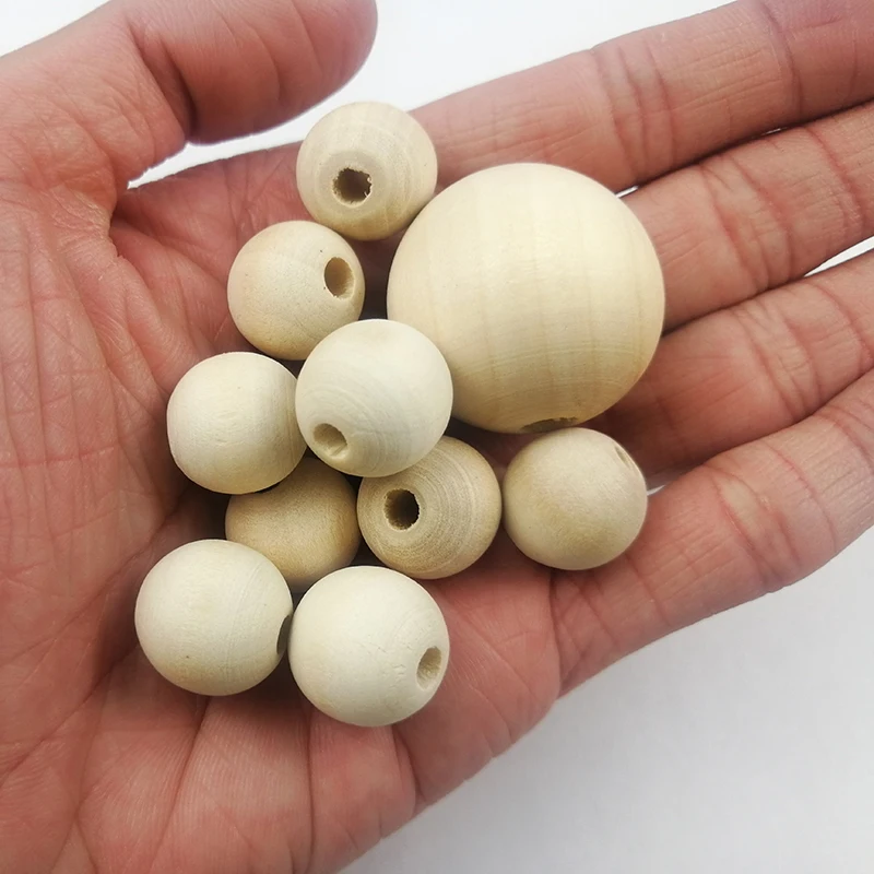 Natural Wooden Beads DIY Natural Octagonal Wooden Bead Connectors Circles  Rings Unfinished Wood Bead for Bracelet Jewelry Making