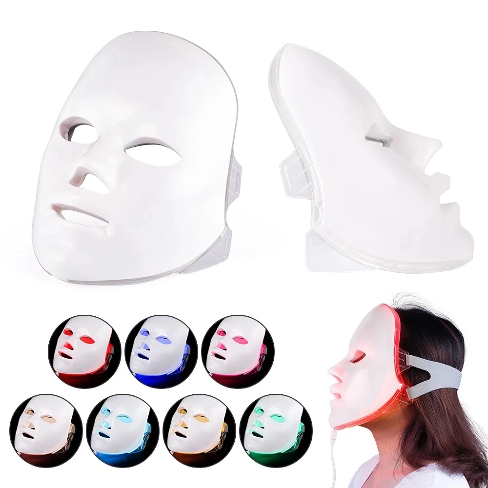 Hot Seller Skin-Tool Mask-Therapy Photon-Light Facial-Mask Wrinkle Beauty Acne 7-Colors LED mlKlQOzoV