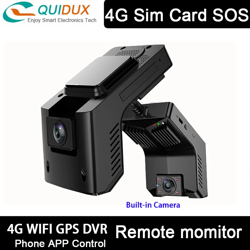 Скрытая мини-камера Android OS внутренняя камера 4G Автомобильный видеорегистратор FHD