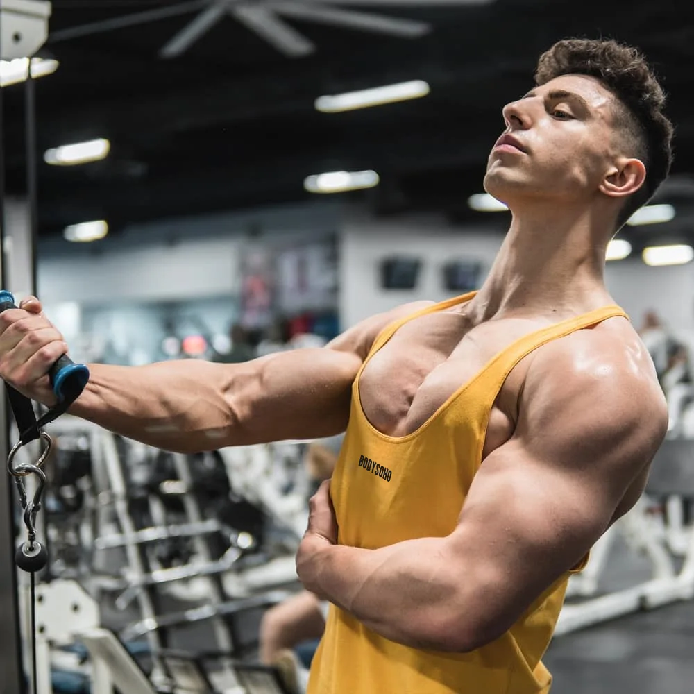 Muscle Dr. Европа и Америка братья стиль здоровая красота спортивный жилет мужской фитнес i-образный жилет Базовая рубашка жилет