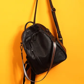 

2019 New Leather Shoulder Bag Multi-purpose Anti-theft Leather Backpack