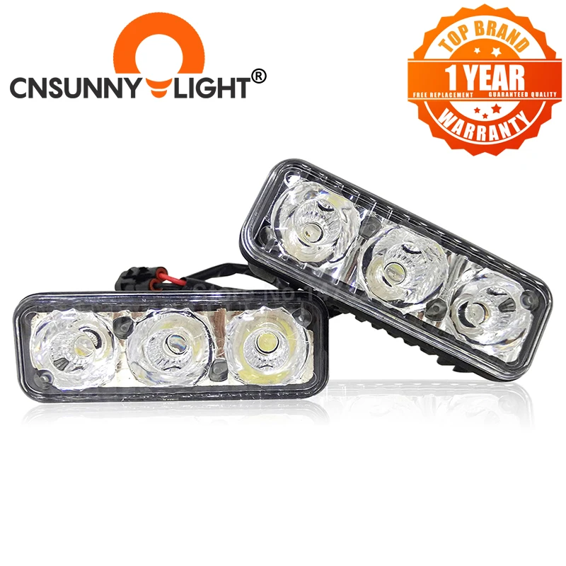CNSUNNYLIGHT высокомощный автомобильный DRL алюминиевый светодиодный дневные ходовые