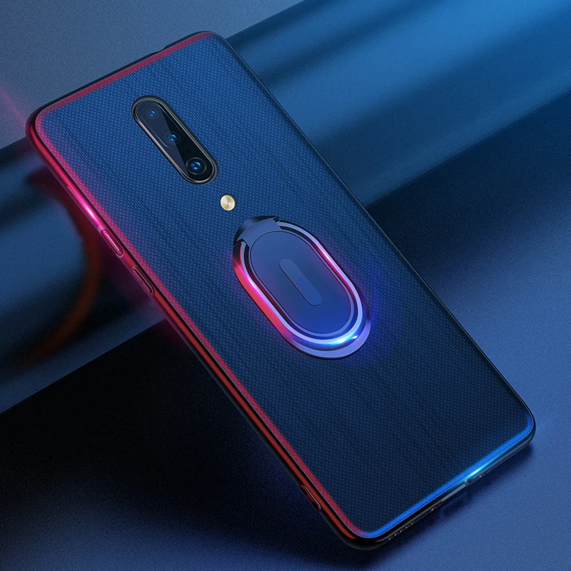 

One plus 7 Pro Case 360 Luxury Leather Magnetic Ring Stand Holder Phone Cases For Oneplus 7 One plus 7Pro Case Cover Coque Funda