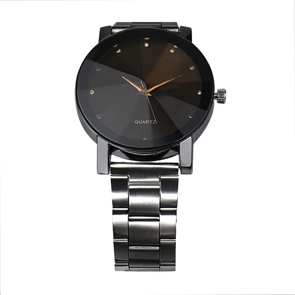 Drop Shipping Men Stainless Steel Quartz Watch Round Dial Simple Watch Business Sports Wrist Watch reloj mujer relogio feminino