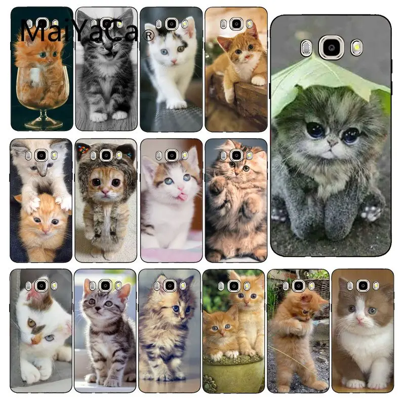 Чехол для телефона Maiyaca Funny Kitten Cat чехол Samsung Galaxy J7 J6 J8 J4 J4Plus DUO J7NEO J2 Prime|Бамперы| |