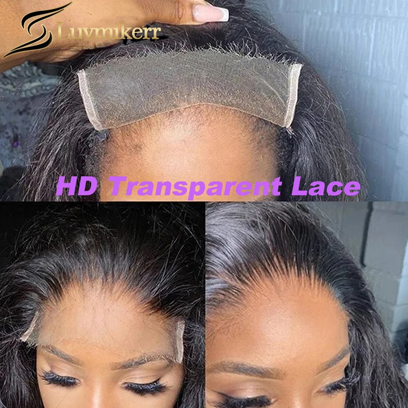 Transparente do Laço do Frontal Reta do Derretimento do Cabelo Peles do Laço 5x5 de hd com o Cabelo do Bebê em Linha Fechamento Humano Completo Arrancado Brasileiro hd Pré 3 High Quality Apliques e perucas