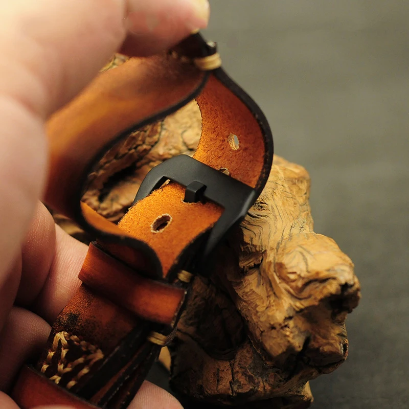 Onthelevel-Vintage-Pilot-Watch-Strap-Double-Layer-Leather-Handmade-Watchband-18mm-20mm-22mm-24mm-Wrist-Band (2)